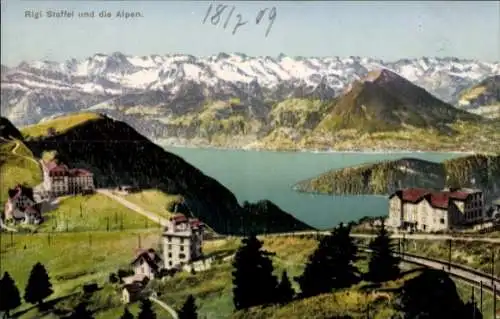Ak Kanton Luzern, Rigi Staffel und die Alpen