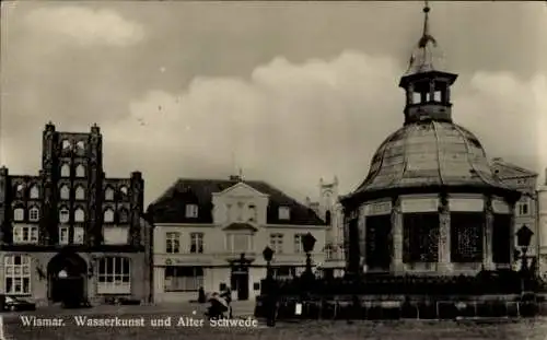 Ak Hansestadt Wismar, Wasserkunst, Alter Schwede