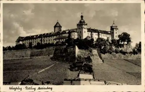 Ak Würzburg am Main Unterfranken, Festung Marienberg