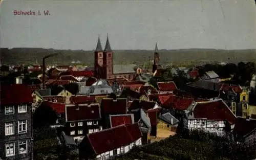 Ak Schwelm in Westfalen, Teilansicht