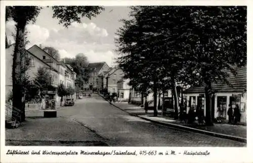 Ak Meinerzhagen im Sauerland, Hauptstraße, Litfaßsäule