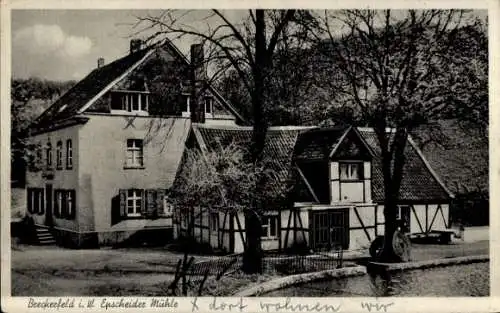 Ak Breckerfeld im Sauerland Westfalen, Epscheider Mühle, Fachwerkhaus