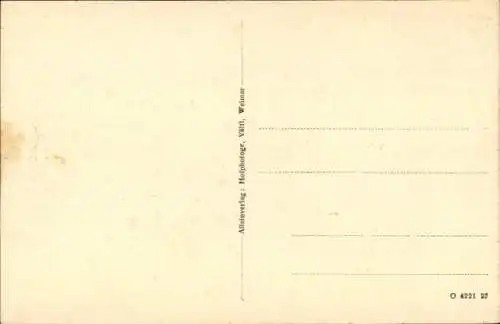 Ak Weimar in Thüringen, Fürstengruft, Sarkophage von Goethe und Schiller