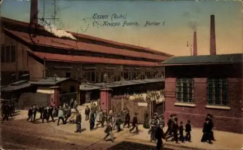 Ak Essen im Ruhrgebiet, Krupps Fabrik, Portier I