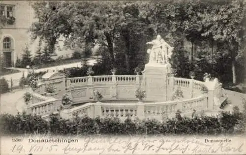 Ak Donaueschingen im Schwarzwald, Donauquelle