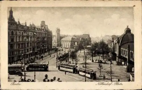 Ak Berlin Schöneberg, Nollendorfplatz, Straßenbahnen