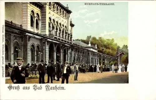 Ak Bad Nauheim in Hessen, Kurhaus-Terrasse