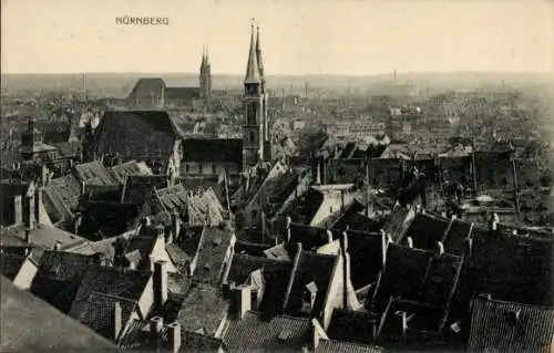Ak Nürnberg in Mittelfranken, Teilansicht