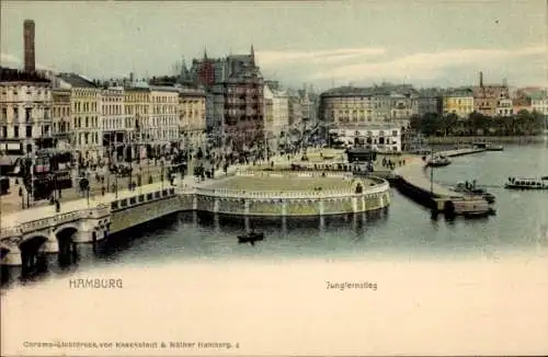 Ak Hamburg Mitte Neustadt, Jungfernstieg