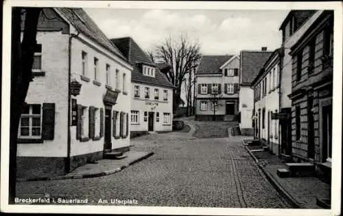 Ak Breckerfeld im Sauerland Westfalen, Am Uferplatz