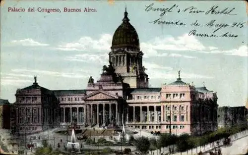 Ak Buenos Aires, Argentinien, Kongresspalast