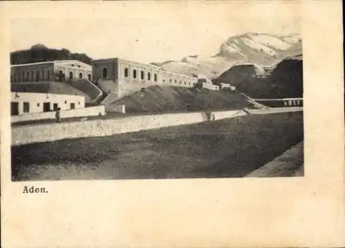 Ak Aden Jemen, Blick auf Gebäude