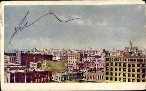 Ak British Columbia Kanada, Teilansicht der Stadt