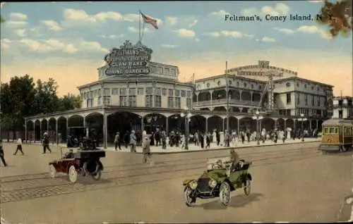 Ak Coney Island Brooklyn New York City USA, Feltmans