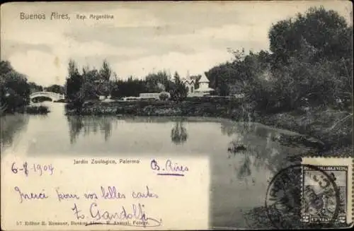 Ak Palermo Buenos Aires Argentinien, Zoologischer Garten