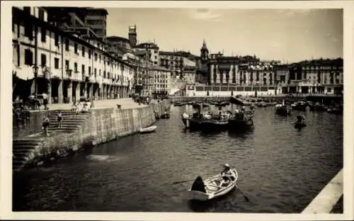 Ak Donostia San Sebastián Baskenland, Fischerhafen