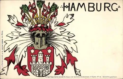 Wappen Ak Hamburg, Serie II Die Wappen der deutschen Bundesstaaten