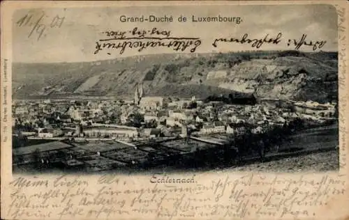 Ak Echternach Luxemburg, Großherzogtum Luxemburg, Gesamtansicht
