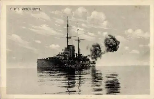 Ak Österreichisches Kriegsschiff, SMS Viribus Unitis