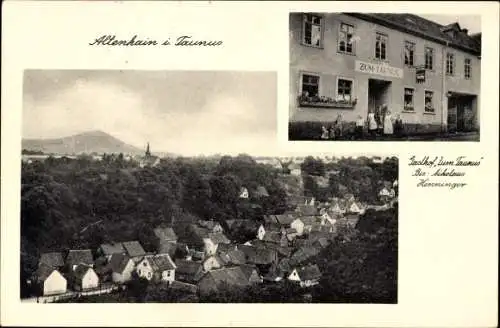 Ak Altenhain Bad Soden am Taunus Hessen, Gesamtansicht, Gasthof Zum Taunus