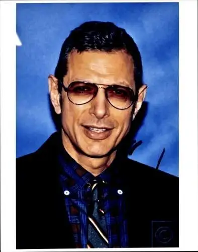 Ak Schauspieler Jeff Goldblum, Portrait, Autogramm
