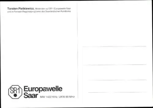 Ak Schauspieler Torsten Pietkiewicz, Portrait, Autogramm