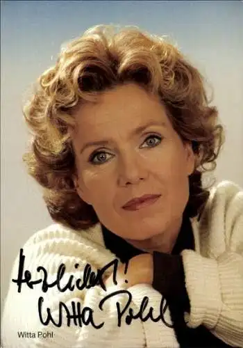 Ak Schauspielerin Witta Pohl, Portrait, Autogramm