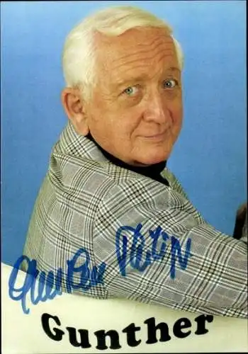 Ak Schauspieler Gunther Philipp, Portrait, Autogramm