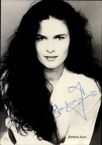 Ak Schauspielerin Barbara Auer, Portrait, Autogramm