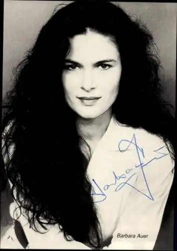 Ak Schauspielerin Barbara Auer, Portrait, Autogramm