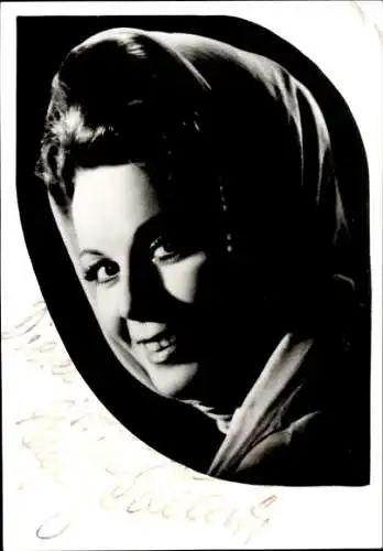 Ak Schauspielerin Elfe Gerhart, Portrait, Autogramm