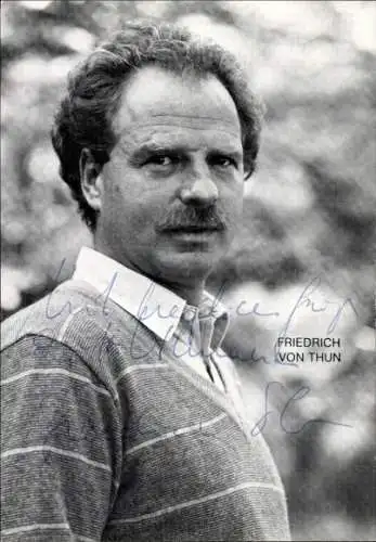 Ak Schauspieler Friedrich von Thun, Portrait, Autogramm