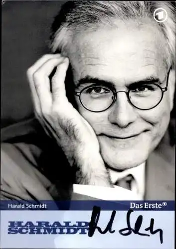 Ak Schauspieler Harald Schmidt, Portrait, Autogramm, ARD