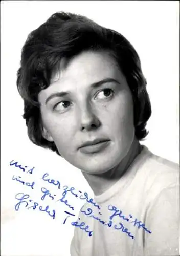 Ak Schauspielerin Gisela Tölle, Portrait, Autogramm