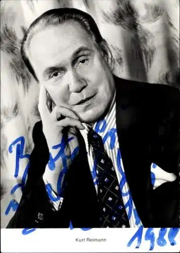 Ak Schauspieler Kurt Reimann, Portrait, Autogramm