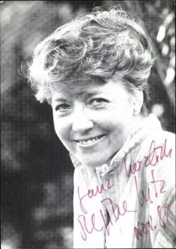 Ak Schauspielerin Regine Lutz, Portrait, Autogramm