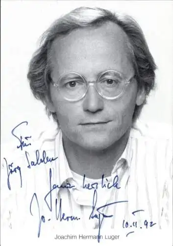 Ak Schauspieler Joachim Hermann Luger, Portrait, Autogramm