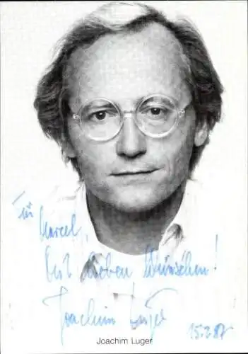Ak Schauspieler Joachim Luger, Lindenstraße, Portrait, Autogramm