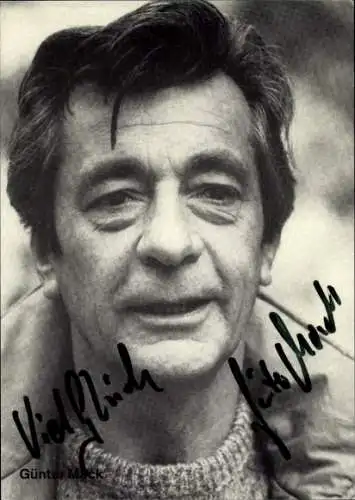 Ak Schauspieler Günter Mack, Portrait, Autogramm