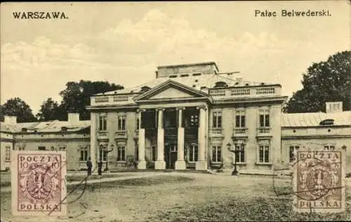 Ak Warszawa Warschau Polen, Palac Belwederski