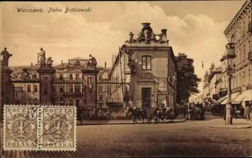 Ak Warszawa Warschau Polen, Palac Brühlowski