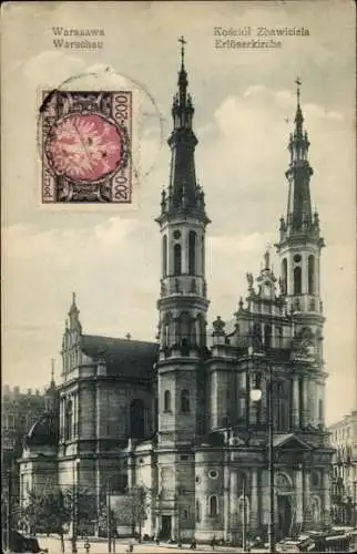 Ak Warszawa Warschau Polen, Erlöserkirche
