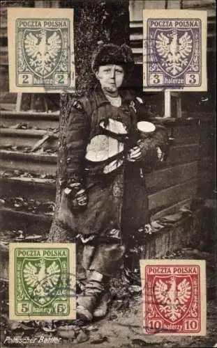 Ak Polen, Polnischer Bettler