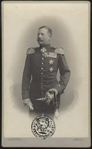 Cabinet Foto Prinz Friedrich von Hohenzollern-Sigmaringen