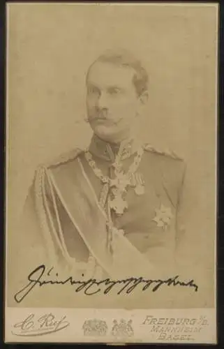 Cabinet Foto Erbgroßherzog Friedrich von Baden