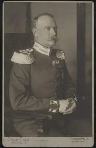 Cabinet Foto Großherzog Friedrich II. von Baden