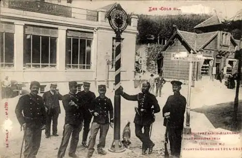 Ak Col de la Schlucht Vosges, Deutsch-Französische Grenze