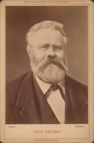 Ak Schriftsteller Fritz Reuter, Portrait