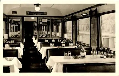 Ak Mitropa-Speisewagen, Deutsche Eisenbahn