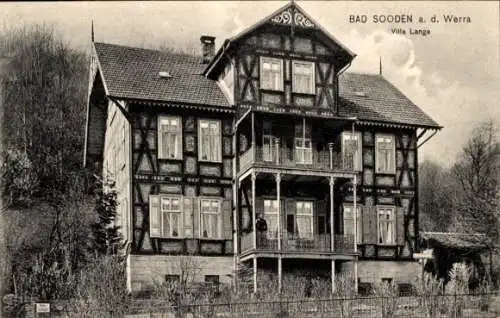 Ak Bad Sooden Allendorf an der Werra Hessen, Villa Lange